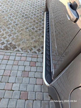 Бокові пороги Maydos V1 (2 шт., Алюміній -2025 нерж) для Volkswagen Amarok 2010-2022 рр