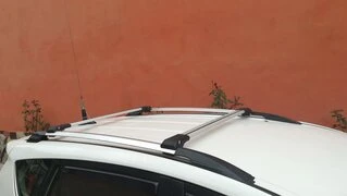 Перемички на рейлінги під ключ (Туреччина, 2 шт) Чорний для Toyota Rav 4 2013-2018 рр