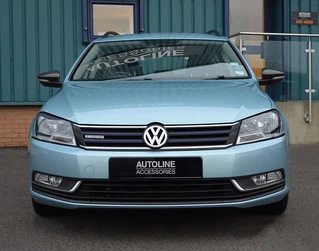 Накладки на дзеркала (2 шт, натуральний карбон) для Volkswagen Passat СС 2008- рр