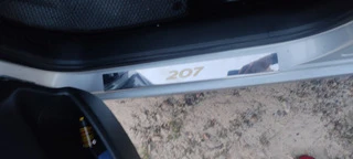 Накладки на пороги Carmos (4 шт, нерж.) для Peugeot 207