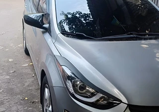 Накладки на дзеркала без вирізу під поворот BMW-style (2 шт) для Hyundai Elantra (MD/UD) 2011-2015 рр