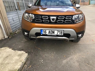 Накладки на противотуманки (2 шт., нерж) Carmos - Турецька сталь для Renault Duster 2018-2024 рр