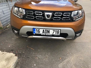 Накладки на противотуманки (2 шт., нерж) Carmos - Турецька сталь для Renault Duster 2018-2024 рр