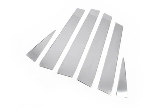 Хром на стійки дверей (6 шт, нерж) для Volkswagen Touareg 2002-2010 рр