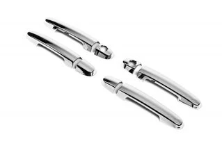 Накладки на ручки (4 шт) Carmos - турецька сталь для Toyota Corolla 2007-2013 рр