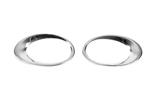 Накладки на противотуманки 2013-2018 (2 шт., нерж) для Ford Custom рр