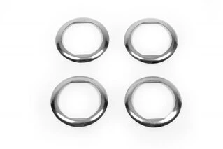 Обведення обдувов салону (4 шт., нерж) для Dacia Duster 2008-2018 рр