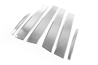 Накладки на стійки (нерж) для Renault Fluence 2009-2016 рр