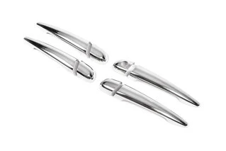 Накладки на ручки (4 шт., нерж.) 1998-2003, Carmos - Турецька сталь для BMW 3 серія E-46 рр