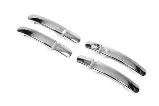 Накладки на ручки (4 шт., нерж.) Без чіпа, OmsaLine - Італійська нержавейка для Ford Focus III 2011-2017 рр