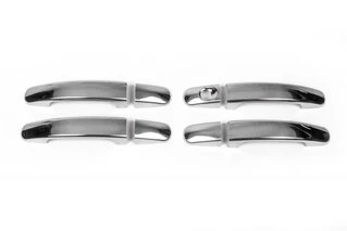 Накладки на ручки (4 шт., нерж.) OmsaLine - Італійська нержавійка для Ford Focus II 2008-2011 рр