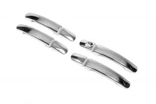 Накладки на ручки (4 шт., нерж.) OmsaLine - Італійська нержавійка для Ford Focus II 2008-2011 рр