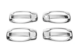 Накладки на ручки і навколо (8 шт., нерж.) OmsaLine - Італійська нержавійка для Citroen Nemo