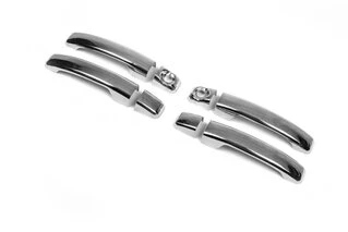 Накладки на ручки (4 шт) 1 отвір, Carmos - ABS-пластик для Opel Movano 2010-2021 рр