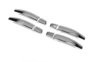 Накладки на ручки (4 шт., нерж) OmsaLine - Італійська нержавійка для Opel Vectra C 2002-2008 рр