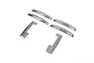 Накладки на ручки (4 шт., нерж.) OmsaLine - Італійська нержавійка для Dacia Dokker 2013-2022 рр