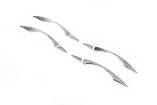 Накладки на верхівки ручок (4 шт, нерж) для Peugeot 508 2010-2018 рр