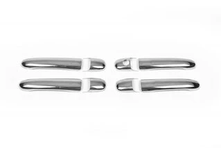 Накладки на ручки (4 шт, нерж) OmsaLine - Італійська нержавійка для Volkswagen Sharan 1995-2010 рр