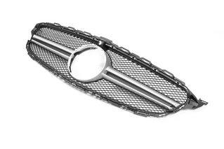 Передня решітка AMG Silver 2018-2025, без камери для Mercedes C-сlass W205 рр