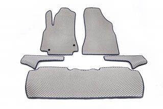 Килимки EVA (сірі) Передні -2025 задні на пороги (5 шт) для Citroen Berlingo 2008-2018 рр