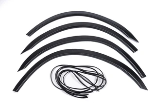 Накладки на арки 2006-2013 (коротка база, 4 шт, чорні) для Ford Transit рр