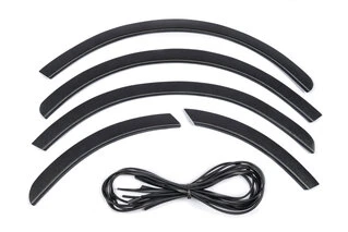 Накладки на арки (4 шт, чорні) для Fiat Doblo I 2005-2010 рр