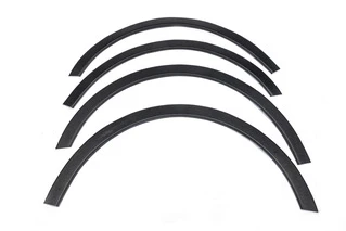 Накладки на арки (чорний мат) Довга база (метал) для Volkswagen Caddy 2004-2010 рр