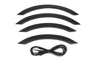 Накладки на арки вузькі (4 шт., ABS, чорні) для Mercedes Sprinter W906 2006-2018 рр