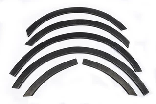 Накладки на арки (чорний мат) Коротка база, 1 зсувні двері (метал) для Volkswagen Caddy 2004-2010 рр