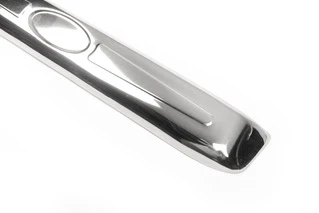 Хром планка над номером (установка на рідну, нерж.) OmsaLine - Італійська нержавійка для Ford Connect 2010-2013 рр