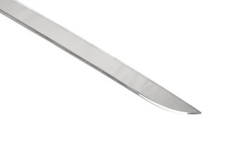 Накладка на задній бампер з загином (Carmos V1, сталь) для Volkswagen Caddy 2010-2015 рр