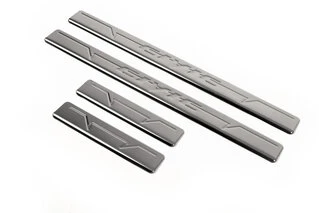 Накладки на пороги OmsaLine V1 (4 шт, нерж) для Honda Civic Sedan IX 2011-2016 рр