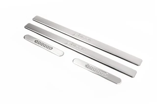 Накладки на пороги OmsaLine (4 шт., нерж.) для Fiat Punto Grande/EVO 2006-2018 рр