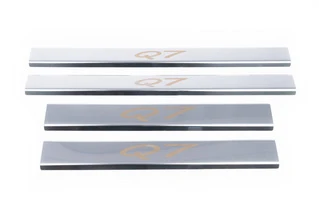 Накладки на дверні пороги (4 шт, Carmos) для Ауди Q7 2005-2015 рр