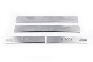 Накладки на пороги (4 шт., Carmos V1) для BMW 5 серія E-34 1988-1995 рр