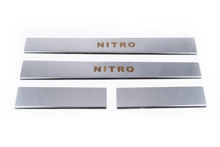 Накладки на пороги Carmos на нижню частина частина (нерж) для Dodge Nitro 2007- рр