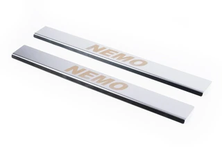 Накладки на пороги Carmos V1 (2 шт, нерж.) для Citroen Nemo