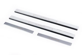 Накладки на пороги Carmos V1 (4 шт, нерж.) для Fiat Linea 2006-2018 рр