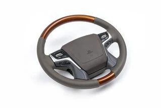 Кермо в зборі (світле дерево) для Toyota Land Cruiser 200