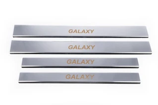 Накладки на пороги Carmos (4 шт, нерж) для Ford Galaxy 1995-2006 рр