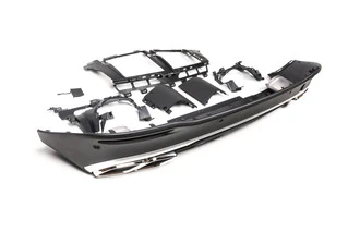 Задній дифузор GLE63 AMG (з насадками Chrome) для Mercedes GLE W167