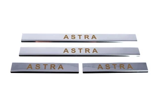 Накладка на пороги Carmos (4 шт, сталь) для Opel Astra G classic 1998-2012 рр