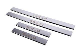 Накладки на дверні пороги Carmos (4 шт) для Peugeot Traveller 2017- рр