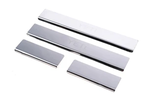 Накладки на пороги Carmos V1 (4 шт, нерж.) для Skoda Yeti 2009-2017 рр