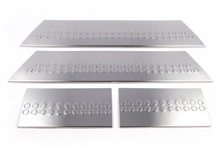 Накладки на внутрішні пороги Carmos (нерж) 3 двері, Transporter для Volkswagen T5 2010-2015 рр