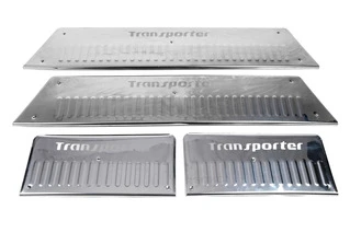 Накладки на внутрішні пороги Carmos (нерж) 3 двері, Transporter для Volkswagen T5 2010-2015 рр