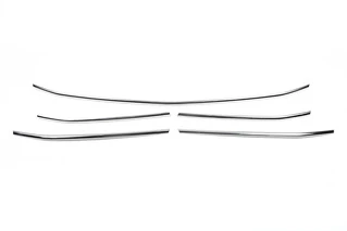 Накладки на решітку (5 шт, нерж) Carmos - Турецька сталь для Mercedes Sprinter W907/W910 2018- рр