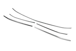 Накладки на решітку (5 шт, нерж) OmsaLine - Італійська нержавійка для Mercedes Sprinter W907/W910 2018- рр