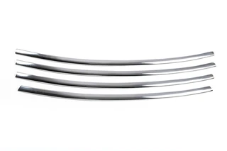 Накладки на решітку бампера (2013-2025, нерж) OmsaLine - Італійська нержавійка для Renault Fluence рр