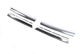 Накладки на решітку 2010-2016 (широкі смужки, 4 шт, нерж) для Volkswagen Amarok рр